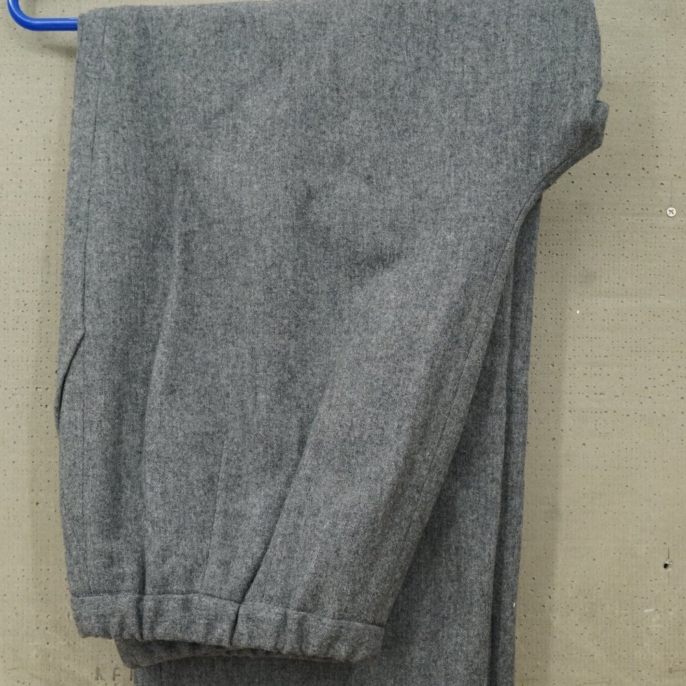 Vintage Lined Gray Virgin Wool Slacks Ladies Pendelton Elastic 30" Waist